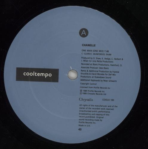 Chanelle One Man 12" vinyl single (12 inch record / Maxi-single) UK EZ812ON389889