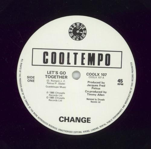 Change Let's Go Together 12" vinyl single (12 inch record / Maxi-single) UK CNG12LE239578