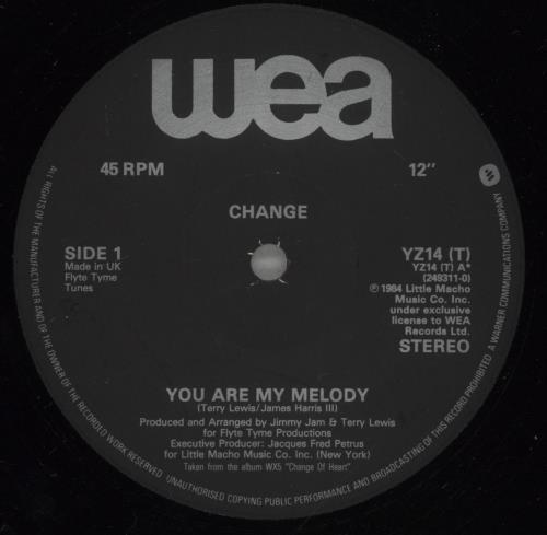 Change You Are My Melody 12" vinyl single (12 inch record / Maxi-single) UK CNG12YO659948