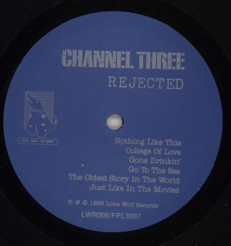 Channel Three Rejected vinyl LP album (LP record) Canadian IZDLPRE864038
