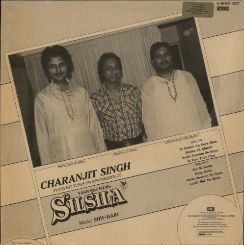Charanjit Singh Plays Hit Tunes On Synthesizer Of SILSILA vinyl LP album (LP record) Indian 4MDLPPL880532