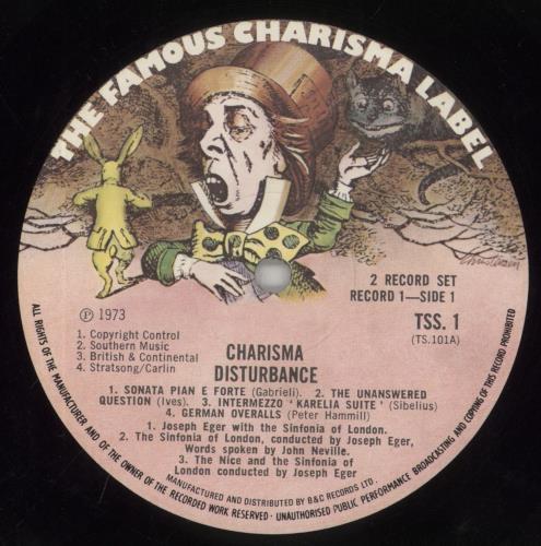 Charisma Records Charisma Disturbance - EX 2-LP vinyl record set (Double LP Album) UK CM02LCH300445