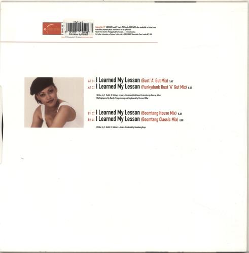 Charlene Smith I Learned My Lesson 12" vinyl single (12 inch record / Maxi-single) UK QHH12IL696822