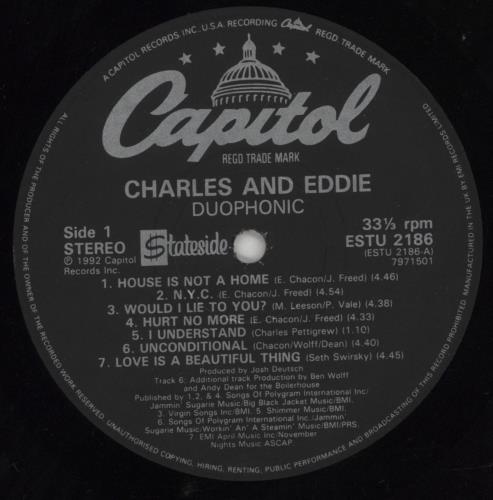 Charles & Eddie Duophonic vinyl LP album (LP record) UK CNELPDU797427
