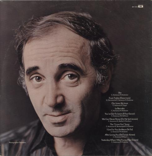 Charles Aznavour A Tapestry Of Dreams vinyl LP album (LP record) UK AZNLPAT240509