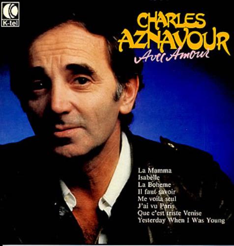 Charles Aznavour Avec Amour vinyl LP album (LP record) Finnish AZNLPAV314082