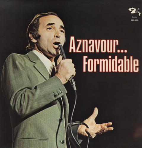 Charles Aznavour Formidable vinyl LP album (LP record) French AZNLPFO240430
