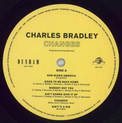 Charles Bradley Changes vinyl LP album (LP record) US 2XCLPCH817759