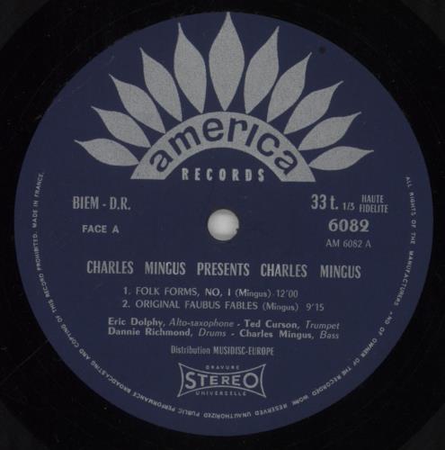 Charles Mingus Charles Mingus Presents Charles Mingus vinyl LP album (LP record) French CA8LPCH612083