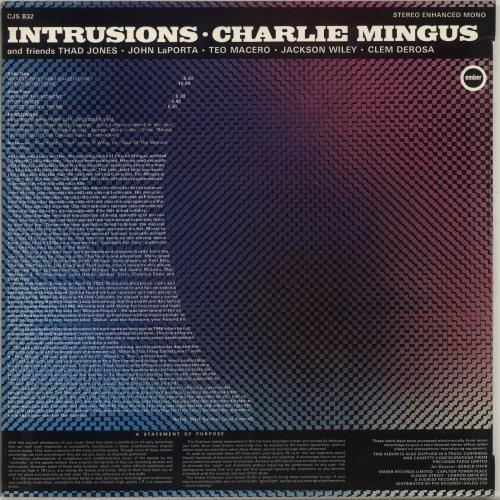Charles Mingus Intrusions vinyl LP album (LP record) UK CA8LPIN704615