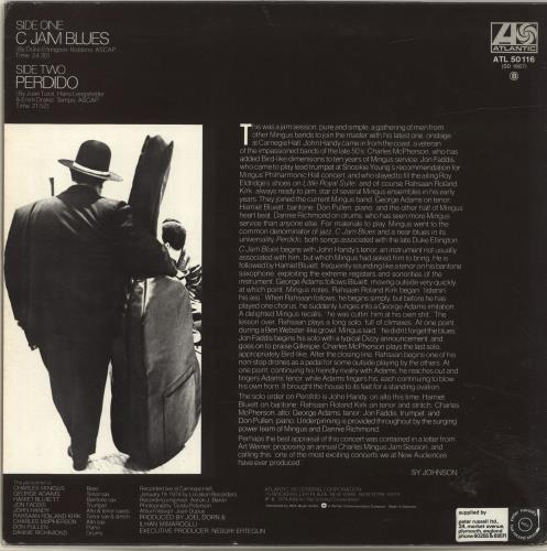 Charles Mingus Mingus At Carnegie Hall vinyl LP album (LP record) German CA8LPMI694631