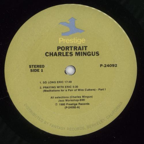 Charles Mingus Portrait - EX 2-LP vinyl record set (Double LP Album) US CA82LPO890760