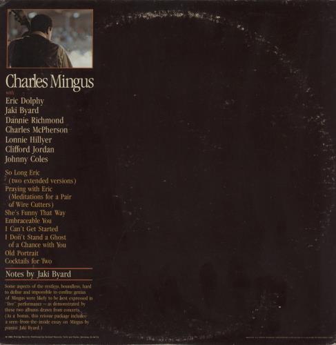 Charles Mingus Portrait - EX 2-LP vinyl record set (Double LP Album) US CA82LPO890760