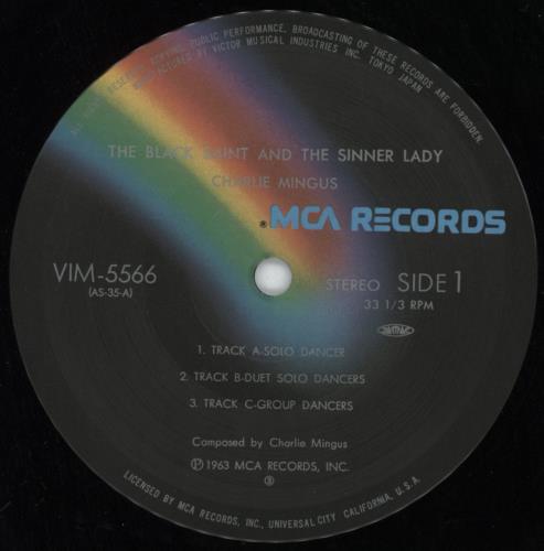 Charles Mingus The Black Saint And The Sinner Lady vinyl LP album (LP record) Japanese CA8LPTH816036