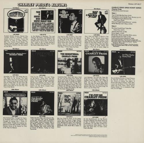 Charley Pride Charley Pride Sings Heart Songs vinyl LP album (LP record) German PR1LPCH759447