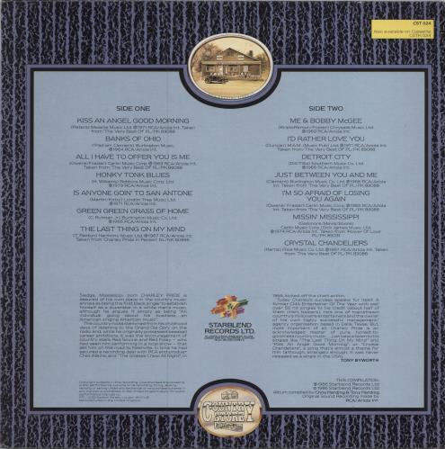 Charley Pride The Very Best Of Charley Pride vinyl LP album (LP record) UK PR1LPTH787118