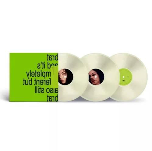 Charli XCX Brat And It's Completely Different But Also Still Brat - Milky Vinyl + Autographed Card - Sealed 3-LP vinyl record set (Triple LP Album) UK F7I3LBR871404