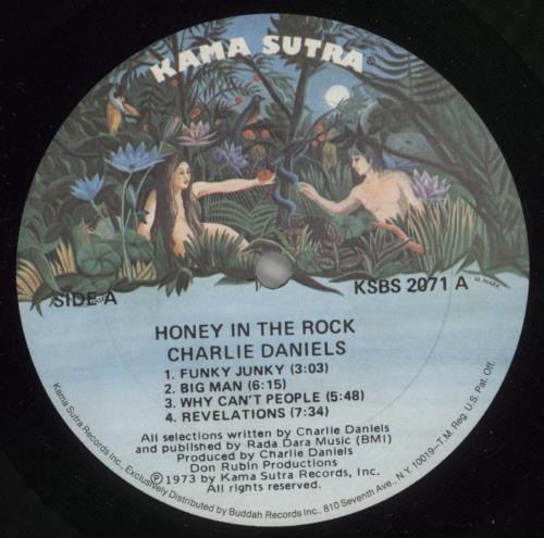 Charlie Daniels Honey In The Rock - 1st vinyl LP album (LP record) US CDALPHO621396