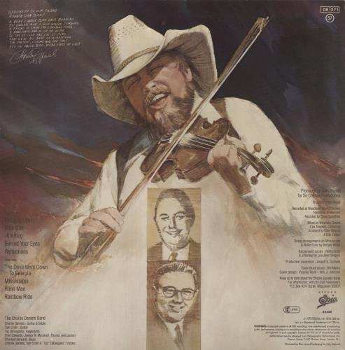 Charlie Daniels Million Mile Reflections vinyl LP album (LP record) UK CDALPMI457979