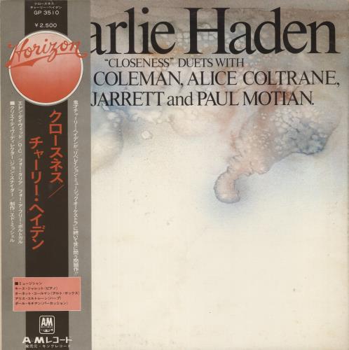 Charlie Haden Closeness vinyl LP album (LP record) Japanese CH0LPCL873363