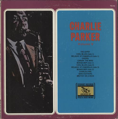 Charlie Parker Volume V vinyl LP album (LP record) US CIKLPVO723577