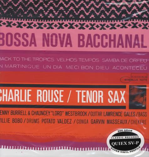 Charlie Rouse Bossa Nova Bacchanal - 200gm - Sealed vinyl LP album (LP record) US CHZLPBO379448