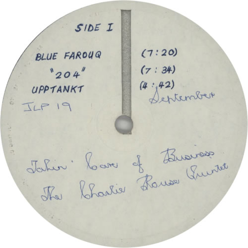 Charlie Rouse Takin' Care Of Business - Test Pressing vinyl LP album (LP record) UK CHZLPTA599315