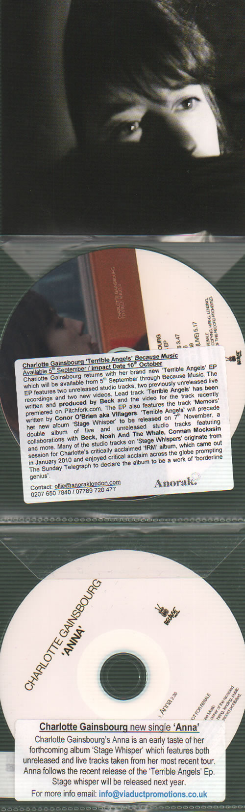 Charlotte Gainsbourg Quantity of 5 Promo CDs CD album (CDLP) UK CGBCDQU633660