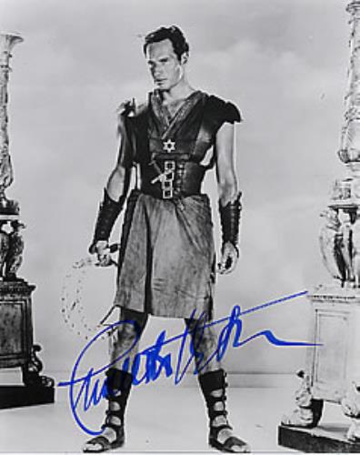 Charlton Heston El Cid - Autographed photograph UK CH2PHEL260042