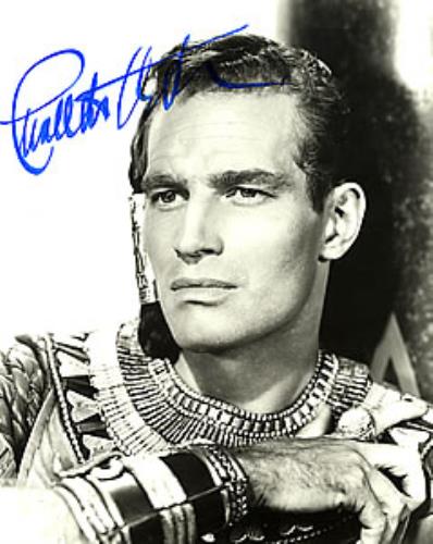 Charlton Heston El Cid - Autographed photograph UK CH2PHEL265488