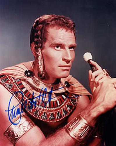 Charlton Heston El Cid Colour Autographed Publicity Photograph photograph UK CH2PHEL265489