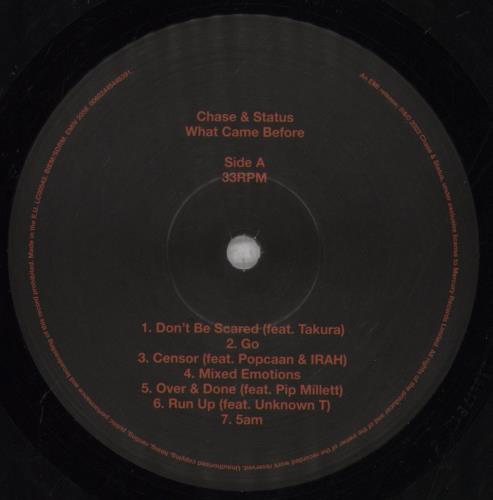 Chase & Status What Came Before vinyl LP album (LP record) UK CZ7LPWH847212