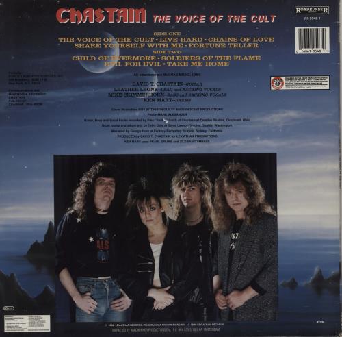 Chastain The Voice Of The Cult vinyl LP album (LP record) Dutch C1CLPTH756685