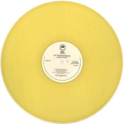 Cheap Trick At The Budokan - Yellow Vinyl + Booklet vinyl LP album (LP record) UK CHPLPAT702388
