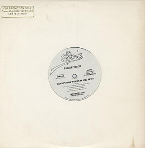 Cheap Trick Everything Works If You Let It 10" vinyl single (10 inch record) US CHP10EV132220