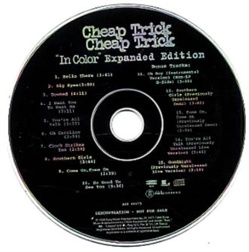 Cheap Trick In Color Expanded Edition CD album (CDLP) US CHPCDIN132359