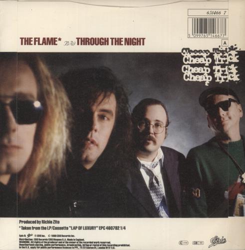 Cheap Trick The Flame 7" vinyl single (7 inch record / 45) UK CHP07TH567563