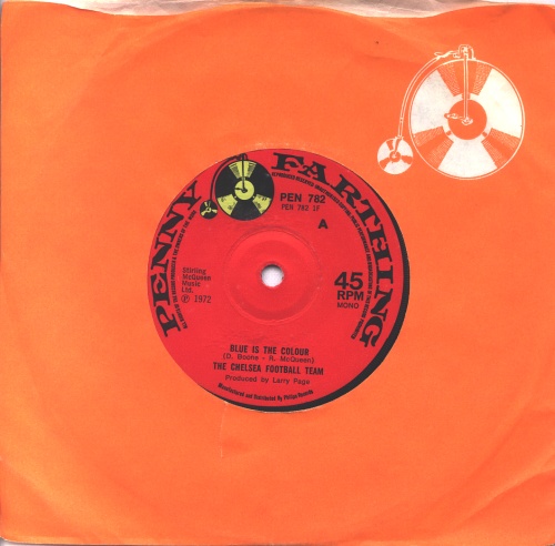 Chelsea FC Blue Is The Colour - Solid 7" vinyl single (7 inch record / 45) UK CFC07BL574502