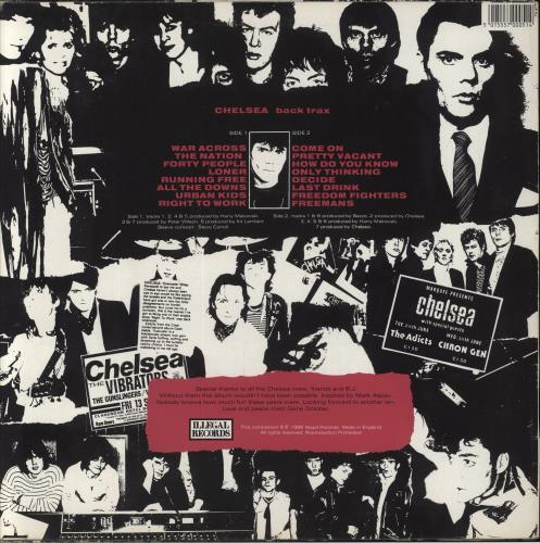 Chelsea Back Trax vinyl LP album (LP record) UK CSALPBA860425