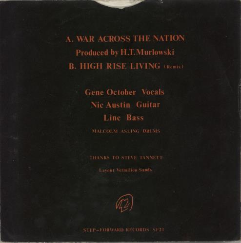 Chelsea War Across The Nation 7" vinyl single (7 inch record / 45) UK CSA07WA275301