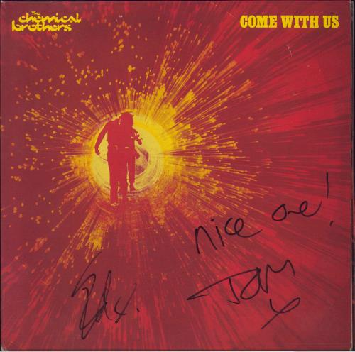 Chemical Brothers Come With Us - Autographed 2-LP vinyl record set (Double LP Album) UK CCB2LCO804590