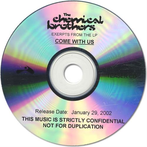 Chemical Brothers Come With Us CD-R acetate US CCBCRCO398795