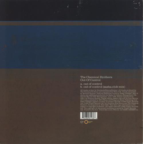 Chemical Brothers Out Of Control 12" vinyl single (12 inch record / Maxi-single) UK CCB12OU145632