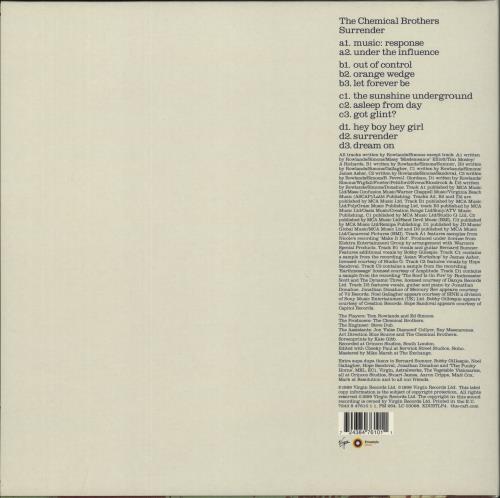 Chemical Brothers Surrender 2-LP vinyl record set (Double LP Album) UK CCB2LSU553934