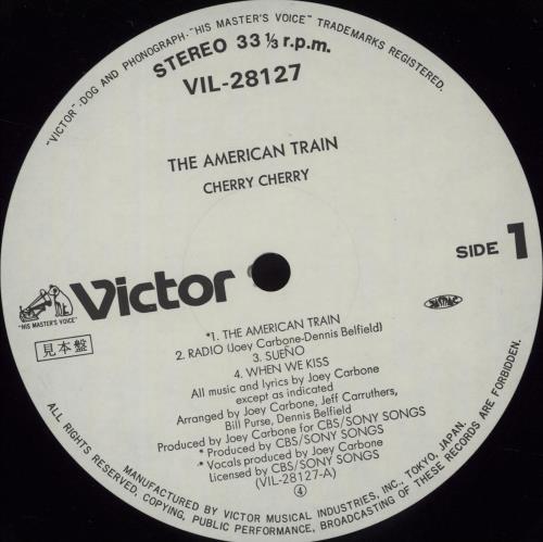 Cherry Cherry The American Train - White Label + Obi vinyl LP album (LP record) Japanese I95LPTH676765