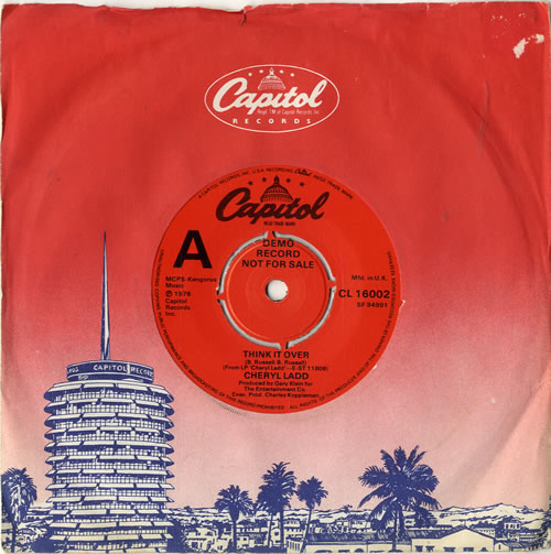 Cheryl Ladd Think It Over 7" vinyl single (7 inch record / 45) UK CDD07TH602448