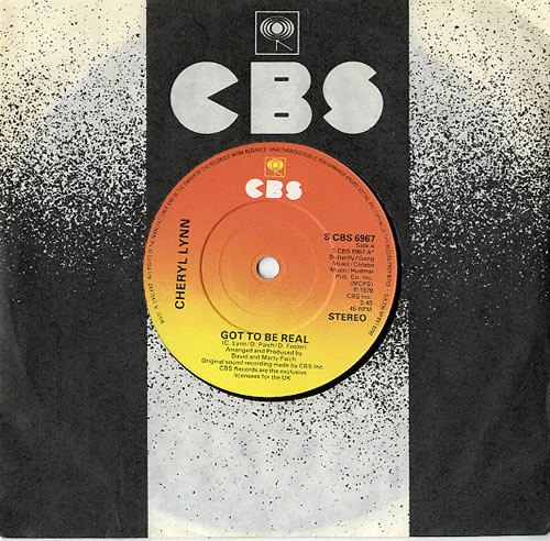 Cheryl Lynn Got To Be Real 7" vinyl single (7 inch record / 45) UK LN207GO608430