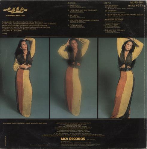 Cher Bittersweet White Light vinyl LP album (LP record) UK CHELPBI860431