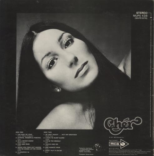 Cher Cher vinyl LP album (LP record) UK CHELPCH362853