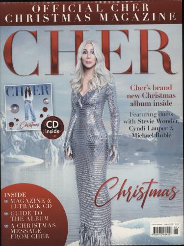 Cher Christmas + Magazine CD album (CDLP) UK CHECDCH856170